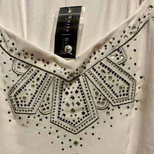 NWT Spaghetti Strap Top with EMBELLISHMENT